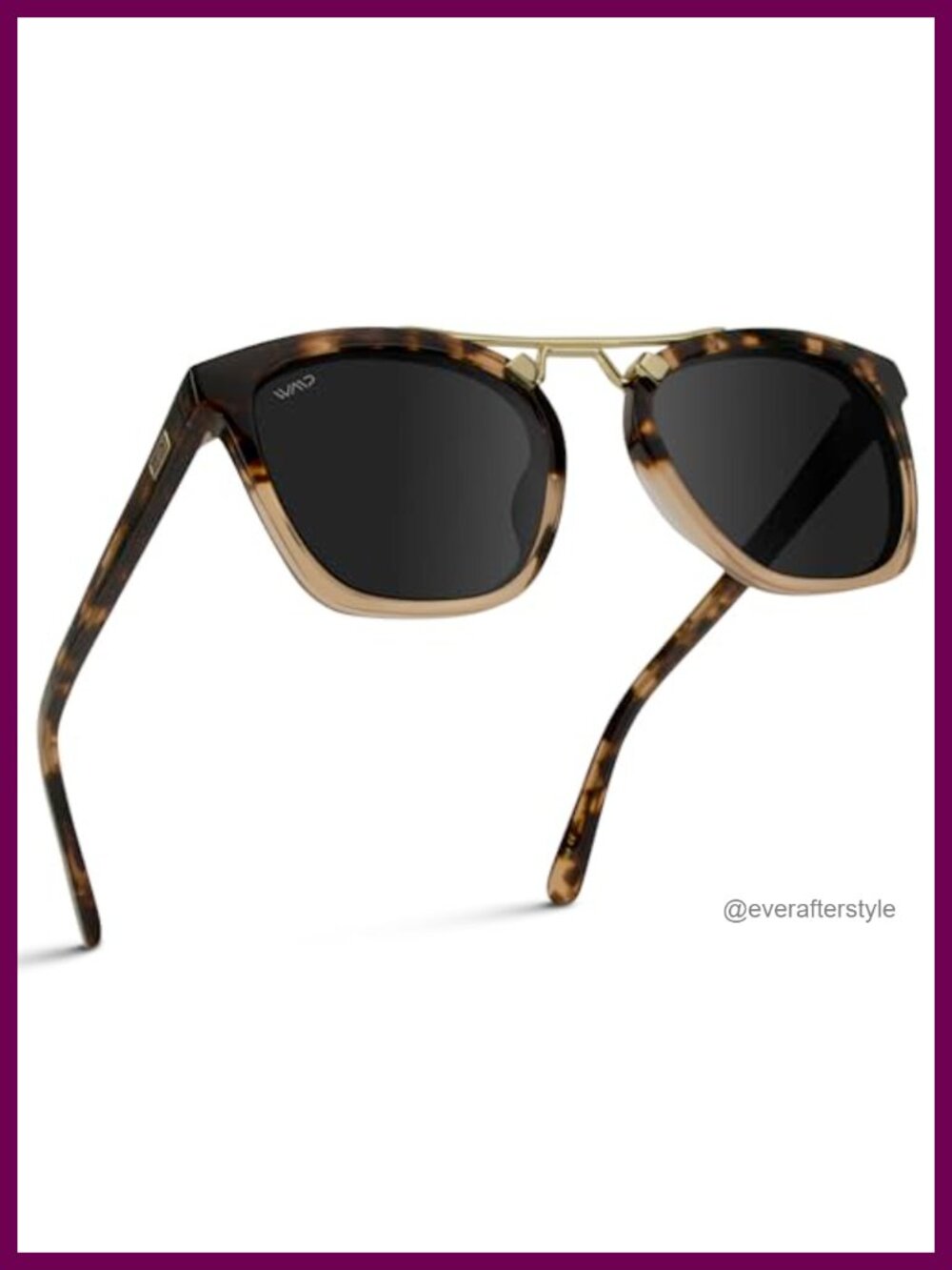 Oversized Square Polarized Sunglasses, Acetate Frame UV Protection